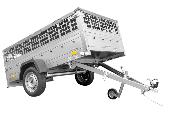 Grande Remorque 230x125 + Bâche Plate + Ridelles + Roue - Garden Trailer 230 Kipp – Image 8