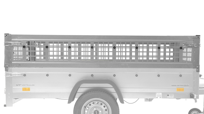 Grande Remorque 230x125 + Bâche Plate + Ridelles + Roue - Garden Trailer 230 Kipp – Image 11