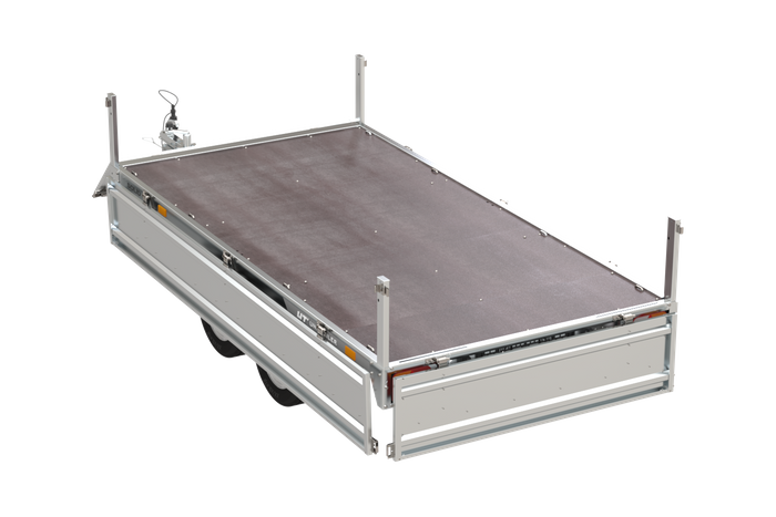 Remorque 2 Essieux 304x153 Unitrailer Solid 300/2 Ptac 750 Kg – Image 2