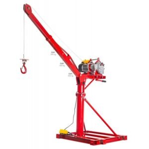 Grue mobile 500kg + treuil électrique 230 v