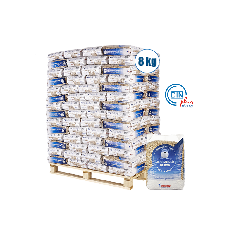 Palette De Granulés De Bois 126 Sacs De 8kg